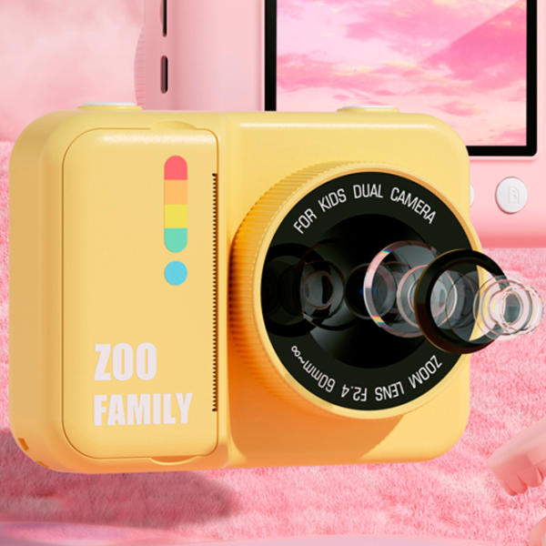 Фотоаппарат Kidyprint Zoo Family P2  3+ / Черный Желтый photo 6