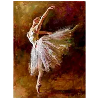 Картина по номерам PRC Балерина 03024 50 x 40 см / Вертикальная