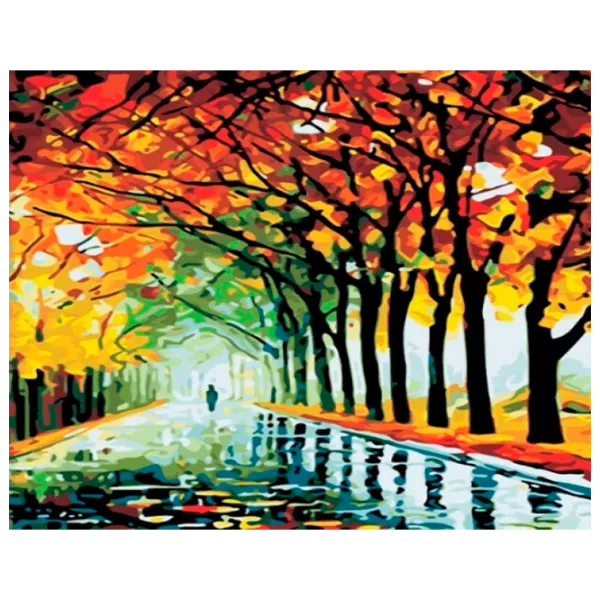 Картина по номерам PRC Осень на улице 03727 50 x 40 см / Горизонтальная photo 1