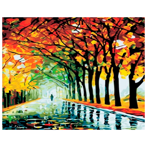 Картина по номерам PRC Осень на улице 03727 50 x 40 см / Горизонтальная photo 1