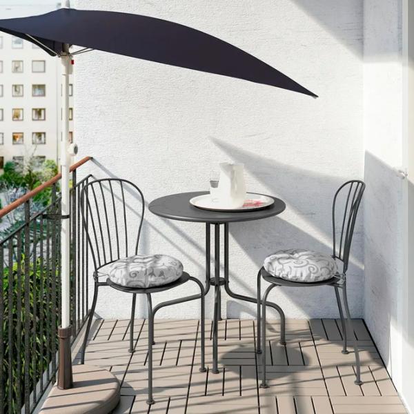 Садовый стол Ikea Lacko Круглый / Серый Серый photo 5