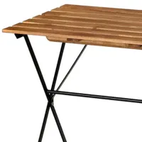Садовый стол Ikea Tarno Прямоугольный / Черный Коричневый photo 2