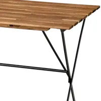 Садовый стол Ikea Tarno Прямоугольный / Черный Коричневый photo 3