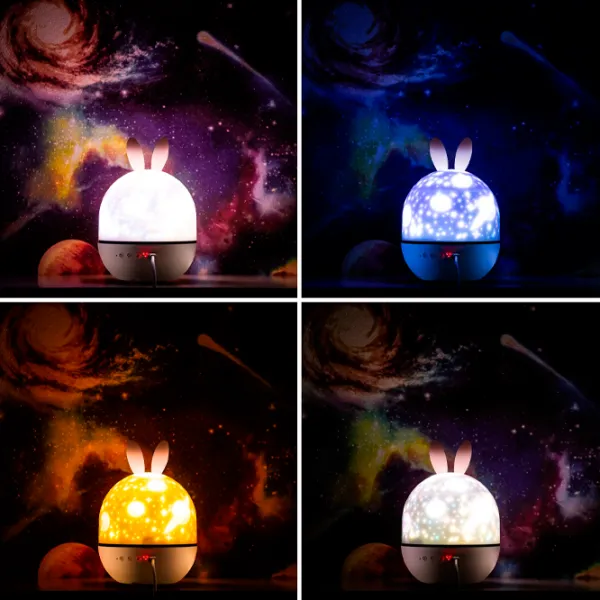 Проектор звезд Night Light Cute 21in1  1+ / Желтый Белый photo 4