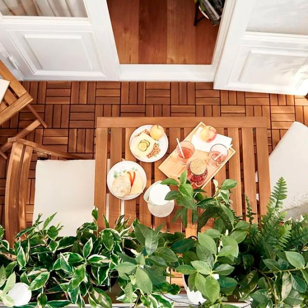 Садовый стол Ikea Nammaro Квадратный / Brown Коричневый photo 3