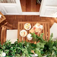Садовый стол Ikea Nammaro Квадратный / Brown Коричневый photo 3