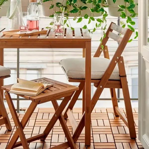 Садовый стол Ikea Nammaro Квадратный / Brown Коричневый photo 4