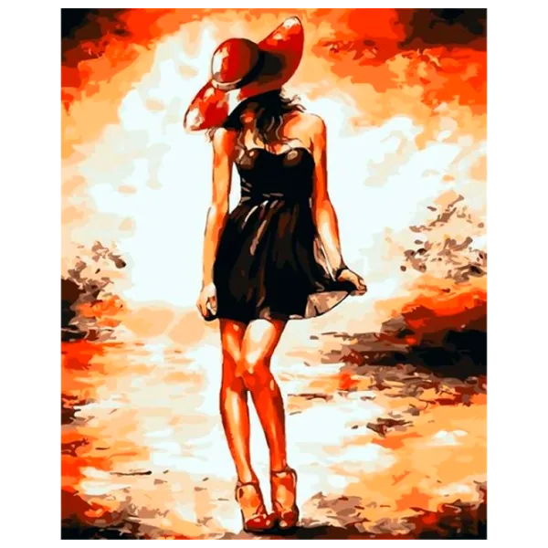 Картина по номерам PRC Маленькое черное платье 03482 50 x 40 см / Вертикальная photo 1