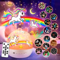 Proiector de stele Night Light Dreamer 6in1 WH-E16 1+ / Multicolor White photo 3
