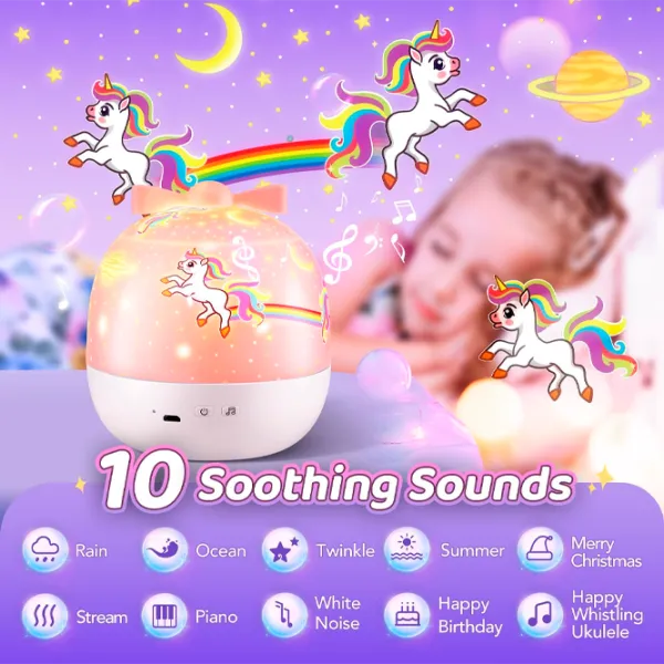 Проектор звезд Night Light Dreamer 6in1 WH-E16 1+ / Разноцветный Белый photo 4