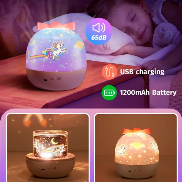 Проектор звезд Night Light Dreamer 6in1 WH-E16 1+ / Разноцветный Белый photo 6