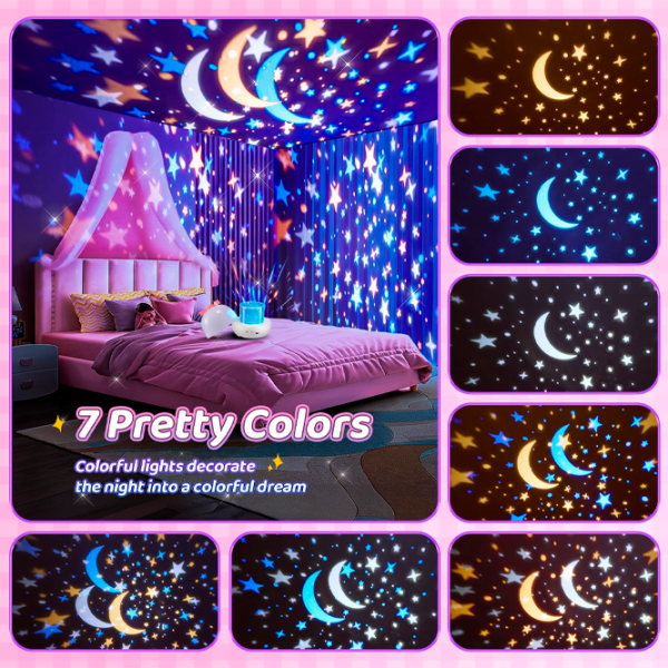 Проектор звезд Night Light Dreamer 6in1 WH-E16 1+ / Разноцветный Белый photo 7