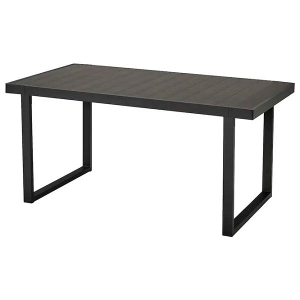 Садовый стол Ikea Varmanso Прямоугольный / Темно-серый Тёмно-серый photo 1