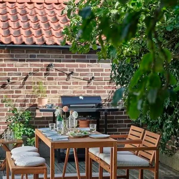 Садовый стол Ikea Nammaro Квадратный / Brown Коричневый photo 4