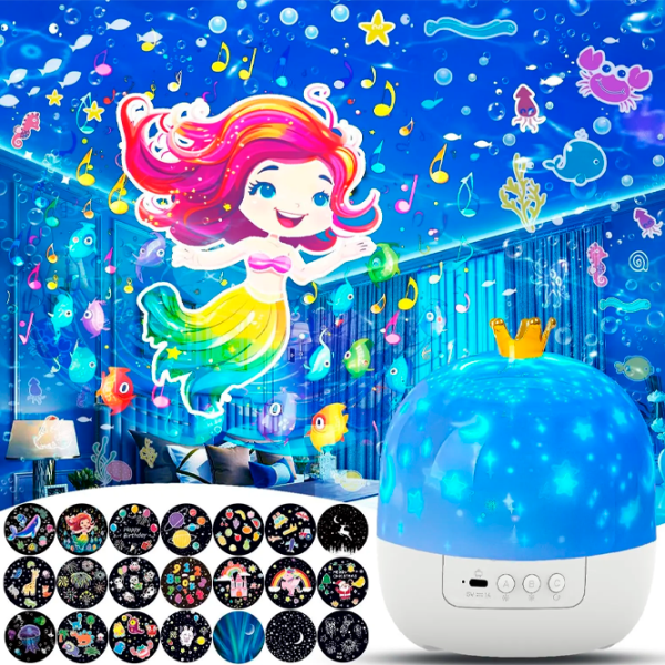 Проектор звезд Night Light Fantasy Crown 21in1  1+ / Разноцветный Белый photo 2 Проектор звезд Night Light Fantasy Crown 21in1  1+ / Разноцветный Белый photo 2
