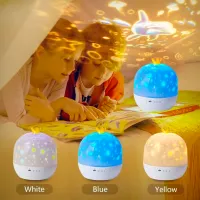 Proiector de stele Night Light Fantasy Crown 21in1 1+ / Multicolor White photo 4