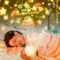 Proiector de stele Night Light Fantasy Crown 21in1 1+ / Multicolor White photo 5