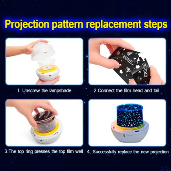 Проектор звезд Night Light Fantasy Crown 21in1  1+ / Разноцветный Белый photo 6 Проектор звезд Night Light Fantasy Crown 21in1  1+ / Разноцветный Белый photo 6