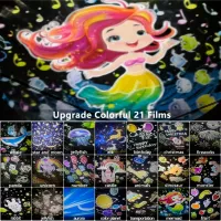 Proiector de stele Night Light Fantasy Crown 21in1 1+ / Multicolor White photo 7