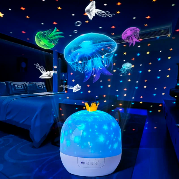 Проектор звезд Night Light Fantasy Crown 21in1  1+ / Разноцветный Белый photo 8 Проектор звезд Night Light Fantasy Crown 21in1  1+ / Разноцветный Белый photo 8