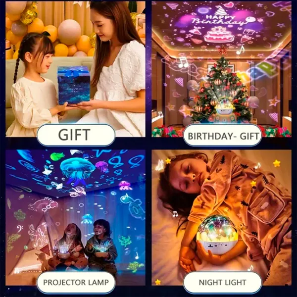 Проектор звезд Night Light Fantasy Crown 21in1  1+ / Разноцветный Белый photo 11 Проектор звезд Night Light Fantasy Crown 21in1  1+ / Разноцветный Белый photo 11