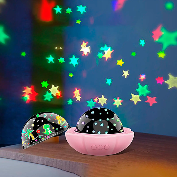Проектор звезд Night Light Lucky Flower 2in1  1+ / Разноцветный Розовый photo 6 Проектор звезд Night Light Lucky Flower 2in1  1+ / Разноцветный Розовый photo 6