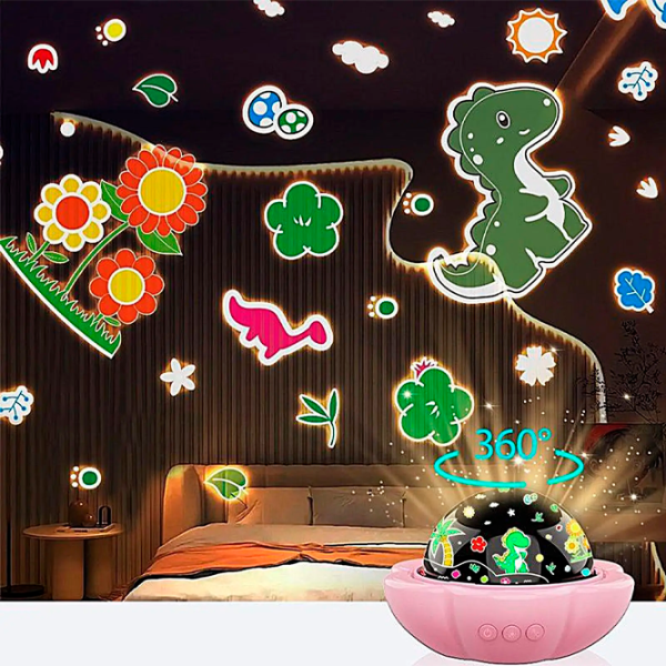 Проектор звезд Night Light Lucky Flower 2in1  1+ / Разноцветный Розовый photo 9 Проектор звезд Night Light Lucky Flower 2in1  1+ / Разноцветный Розовый photo 9