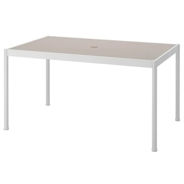 Masă de grădină Ikea Segeron Dreptunghiular / White Gray photo 1