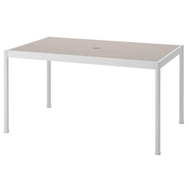 Masă de grădină Ikea Segeron Dreptunghiular / White Gray photo 1