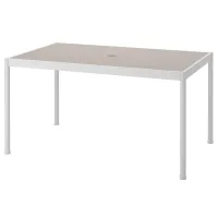 Masă de grădină Ikea Segeron Dreptunghiular / White Gray