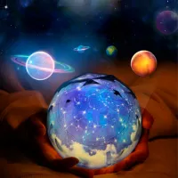 Proiector de stele Night Light Magic Diamonds 21in1 1+ / Multicolor Pink photo 5
