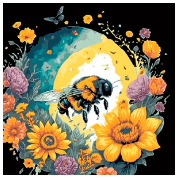 Pictură pe numere Richi AV4040-33 80163 40 x 40 cm / Verticală photo 1