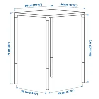 Садовый стол Ikea Fejan Прямоугольный / White Белый photo 5