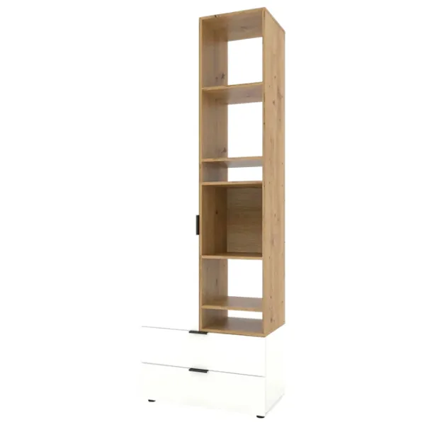 Шкаф Nex Home A001L 230 x 80 x 42см / ЛДСП / Белый Снег Дуб Артизан photo 2
