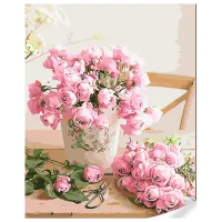 Pictură pe numere Strateg Buchet în stilul Provence GS1612 50 x 40 cm / Verticală