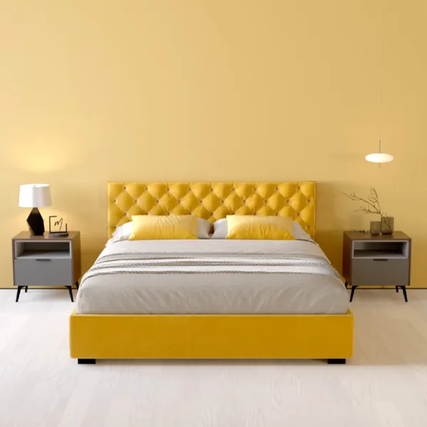 Кровать My-Style my-Mona 140 x 200 см / Фанера / Желтый photo 7
