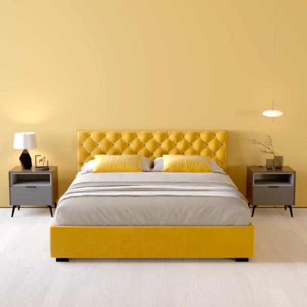 Кровать My-Style my-Mona 140 x 200 см / Фанера / Желтый photo 7