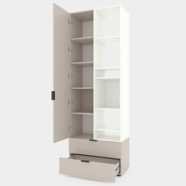Шкаф Nex Home A001L 230 x 80 x 42см / ЛДСП / Белый Снег Кашемир photo 4