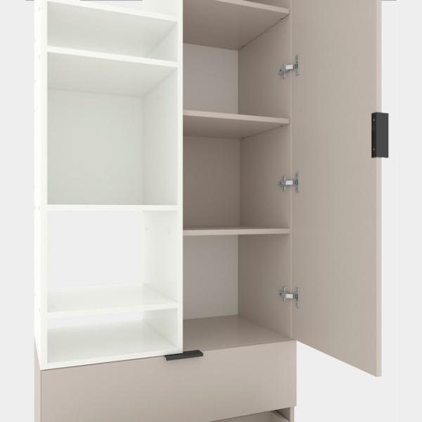 Шкаф Nex Home A001L 230 x 80 x 42см / ЛДСП / Белый Снег Кашемир photo 5