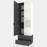 Dulap Nex Home A001L 230 x 80 x 42 / LPAL / White Snow Antracite photo 4