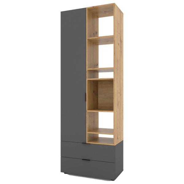 Шкаф Nex Home A001R 230 x 80 x 42см / ЛДСП / Антрацит Дуб Артизан photo 1