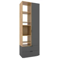 Шкаф Nex Home A001R 230 x 80 x 42см / ЛДСП / Антрацит Дуб Артизан photo 2