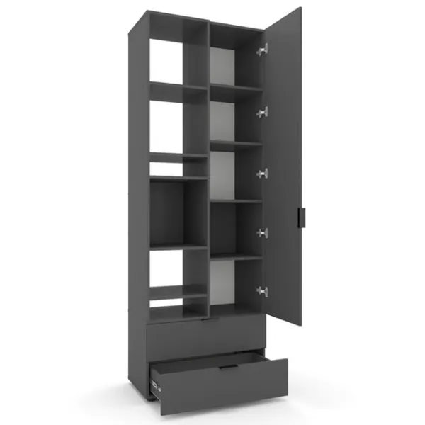 Dulap Nex Home A001R 230 x 80 x 42 / LPAL / Antracit photo 2