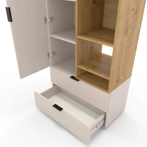 Шкаф Nex Home A001R 230 x 80 x 42см / ЛДСП / Кашемир Дуб Артизан photo 4