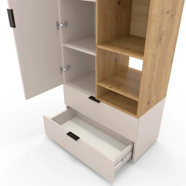 Шкаф Nex Home A001R 230 x 80 x 42см / ЛДСП / Кашемир Дуб Артизан photo 4