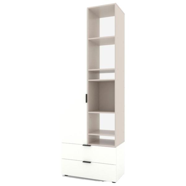 Шкаф Nex Home A001R 230 x 80 x 42см / ЛДСП / Кашемир Белый Снег photo 1