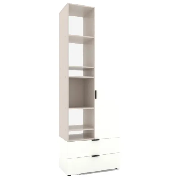 Шкаф Nex Home A001R 230 x 80 x 42см / ЛДСП / Кашемир Белый Снег photo 2