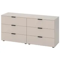 Комод Nex Home A025 70.8 x 150 x 42см / ЛДСП / Кашемир