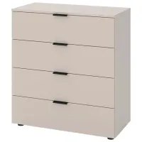 Комод Nex Home A034 93 x 85 x 42см / ЛДСП / Кашемир