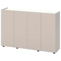 Комод Nex Home B020 92 x 140 x 35см / ЛДСП / Кашемир Белый Снег